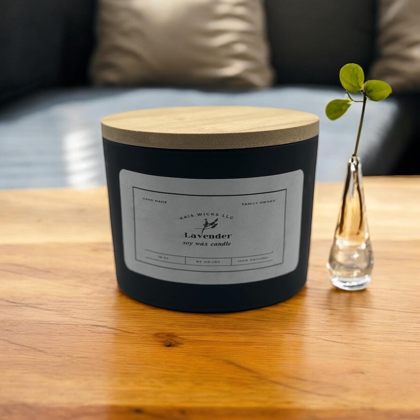 Kai's Wicks 16 oz soy wax candle