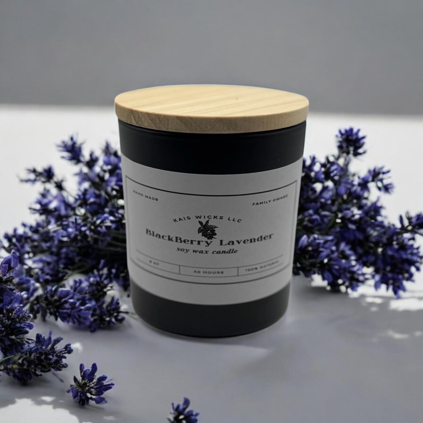 Clearance 8 oz soy wax candle from Kai's Wicks